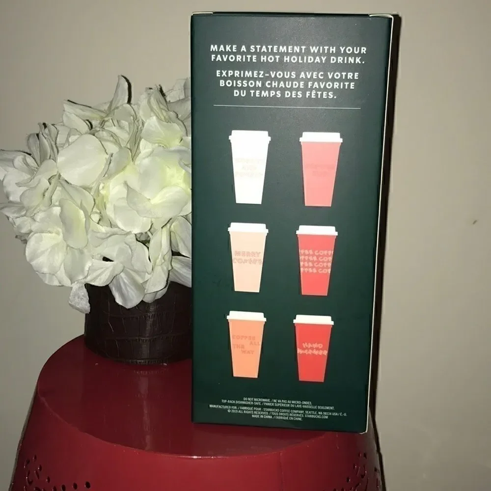 NEW Starbucks Holiday 2019 Reusable Hot Cups